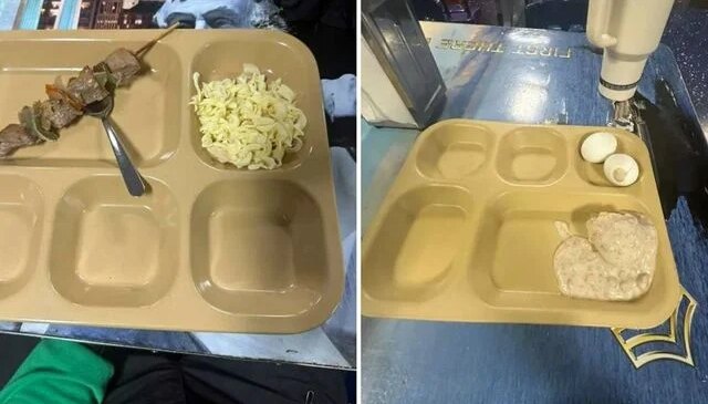 Orta Doğu’daki ABD denizcileri, yemeklerinin fotoğrafını paylaştı