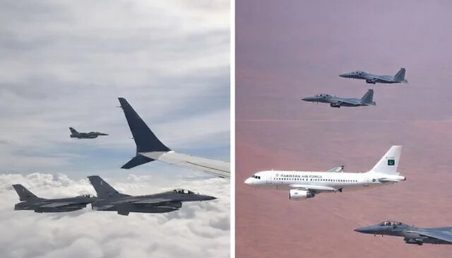 Pakistan semalarında ABD heyetine F-16’lı karşılama