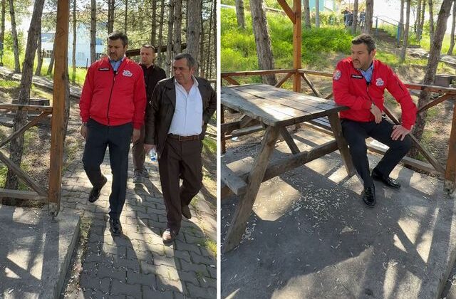 Parkta yere atılan çekirdek kabuklarını gören Karabük Belediye Başkanı Çetinkaya çileden çıktı