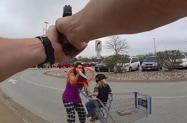 Polis, mağazadan kaçırdığı çocuğu bıçaklayan kadını vurarak öldürdü