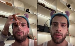 Reynmen bu kez çok farklı! Eşinin makyaj yaptığı anlar çok konuşuldu