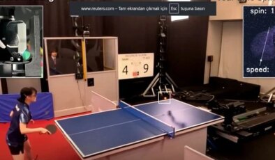 MASA TENİSİ ROBOTU ÜST DÜZEY SPORCULARI YENDİ VE TARİHE GEÇTİ