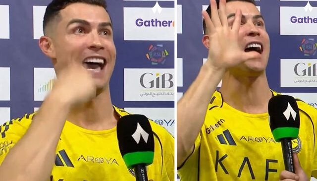 Ronaldo’dan geceye damga vuran el hareketi