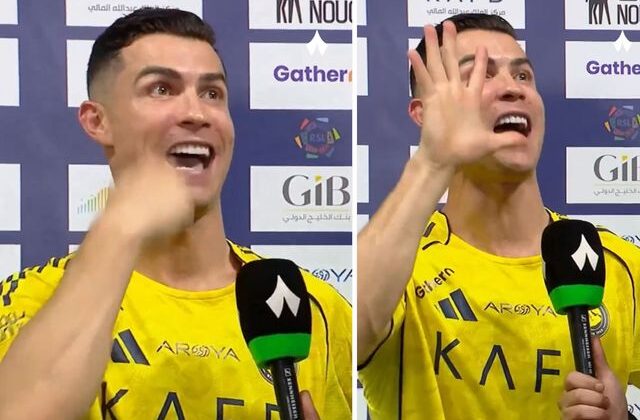 Ronaldo’dan geceye damga vuran el hareketi