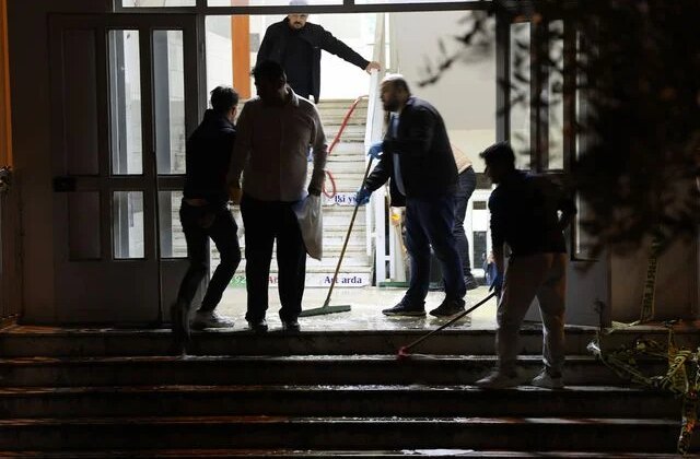 Saldırının yaşandığı okuldan geriye bu görüntüler kaldı