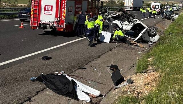 Şanlıurfa’da zincirleme kaza: 3 ölü, 5 yaralı