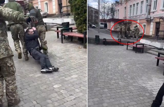 Savaştaki ülkede olay görüntü! Zorla cepheye götürdüler