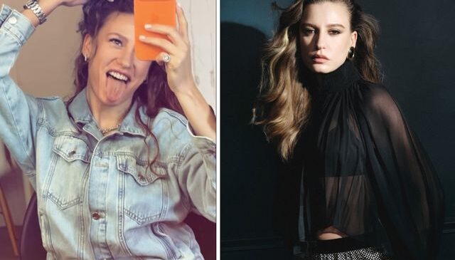 Serenay Sarıkaya’dan ayna karşısında doğal pozlar