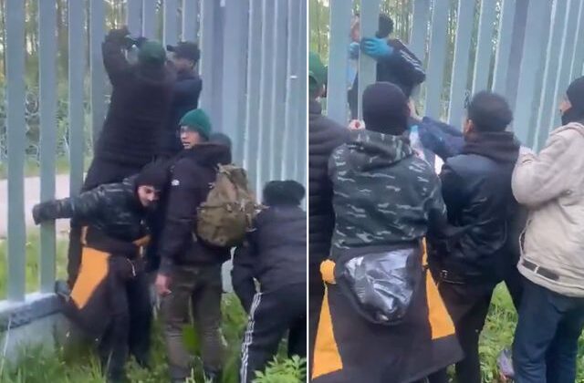 Sığınmacılardan olay video! Polonya’ya kaçak olarak böyle girdiler