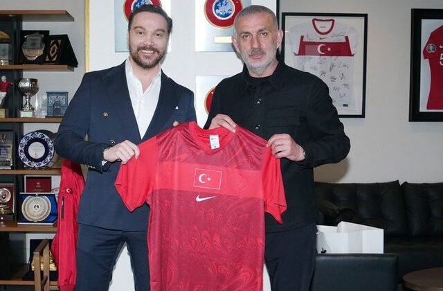 Sinan Akçıl, TFF Başkanı İbrahim Hacıosmanoğlu’nu ziyaret etti