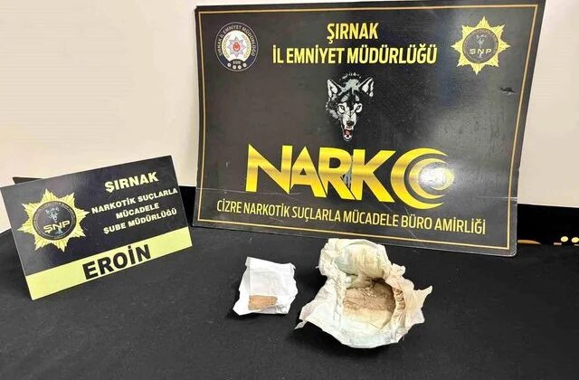 Şırnak’ta çocuk bezine gizlenmiş eroin ele geçirildi: 1 gözaltı