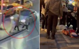 Şişli’de otomobilin çarptığı direk Mısırlı turistin üzerine devrildi; beyin kanaması geçirdi
