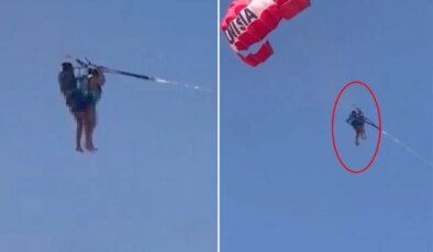 Skandal görüntü! Yamaç paraşütüyle uçarken cinsel saldırıya uğradı