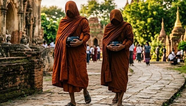 Sri Lanka’da valizlerinde toplam 110 kilogram uyuşturucu madde bulunan keşişler gözaltına alındı