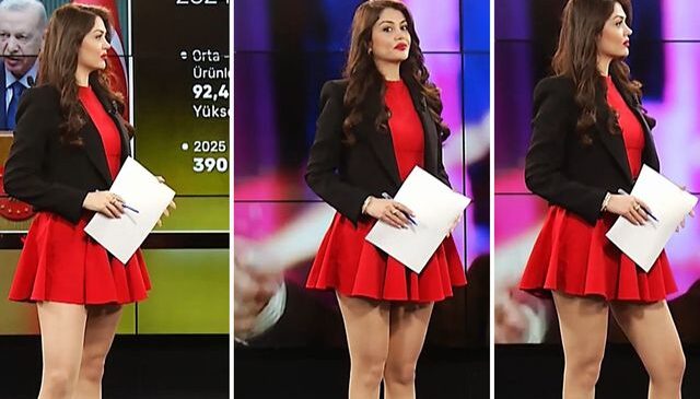 Sunucunun tercih ettiği kıyafet tartışma yarattı