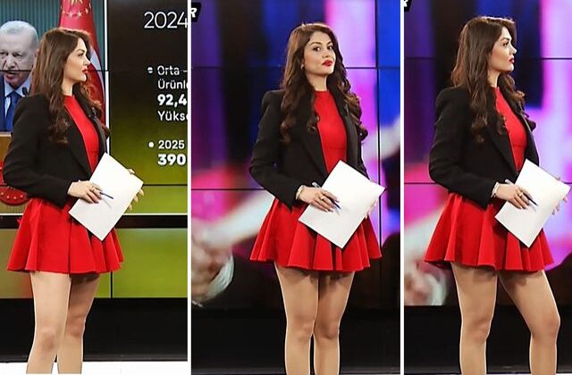 Sunucunun tercih ettiği kıyafet tartışma yarattı