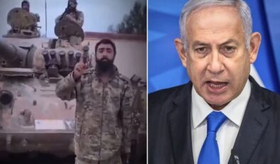 Suriye askerleri Netanyahu’yu tehdit etti: Büyük İsrail hayalin seni uçuruma sürükleyen bir rüyadır