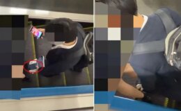 Taciz anı kamerada! Kitabın üzerine gizlediği telefonla kayda aldı