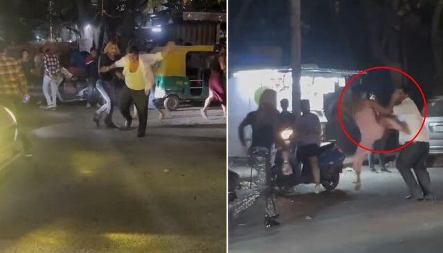 Tacize uğrayan 3 kadın sapığı evire çevire dövdü, çevredekiler film gibi izledi