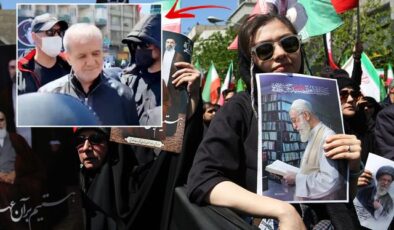 Ali Hamaney’in ölümünün 40. gününde İran halkı sokakta! Pezeşkiyan da törene katıldı