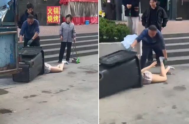 Temizlik görevlileri çöpte buldu, şaşkınlıkları kameraya anbean yansıdı