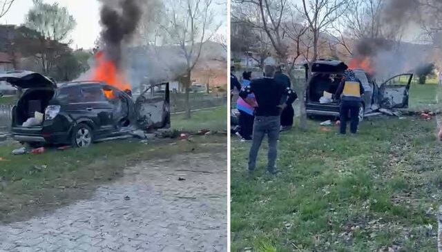 Tokat’ta ağaca çarpan cip yandı: 1 ölü, 2 yaralı