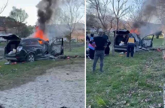 Tokat’ta ağaca çarpan cip yandı: 1 ölü, 2 yaralı