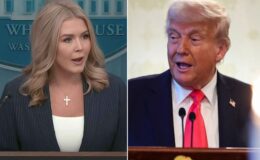 Trump’tan Beyaz Saray Sözcüsü Leavitt’i endişelendiren şaka: Onu kovalım mı?