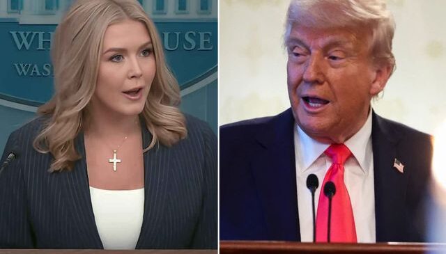 Trump’tan Beyaz Saray Sözcüsü Leavitt’i endişelendiren şaka: Onu kovalım mı?