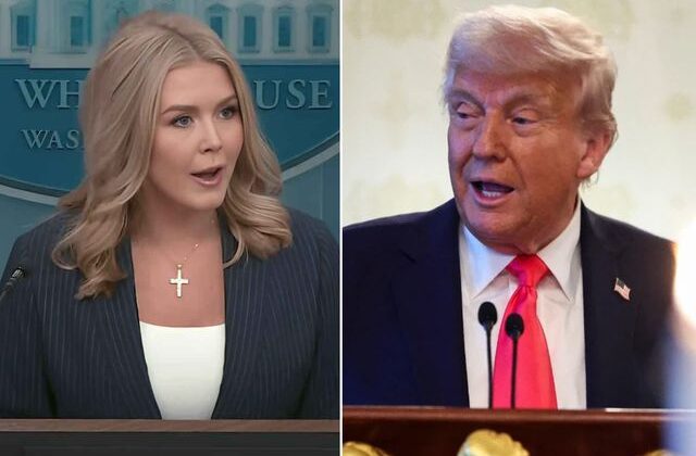 Trump’tan Beyaz Saray Sözcüsü Leavitt’i endişelendiren şaka: Onu kovalım mı?