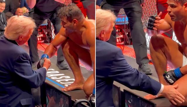 Trump’tan Brezilyalı dövüşçüye: Çok yakışıklı bir adamsın, model olabilirsin