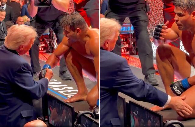 Trump’tan Brezilyalı dövüşçüye: Çok yakışıklı bir adamsın, model olabilirsin