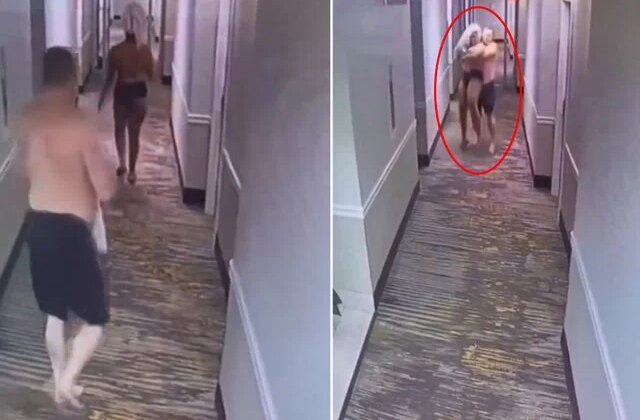 Turisti zorla kucağına alıp odaya götürmeye çalıştı