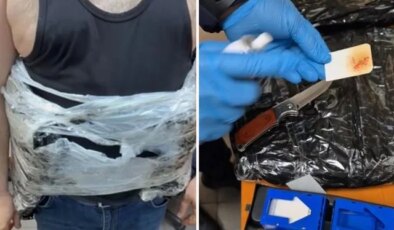 Türk yolcunun belinden 5 kilo 510 gram uyuşturucu çıktı