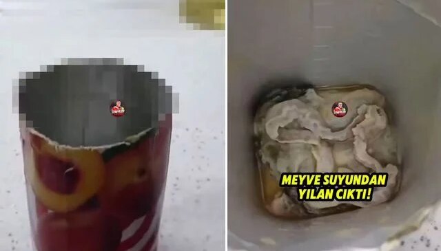 Türkiye’nin ünlü meyve suyu markasının içinden çıkanı görünce şoke oldu
