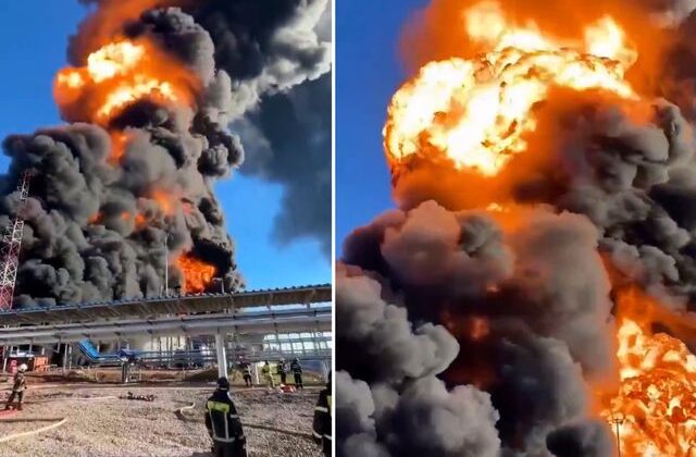 Ukrayna, Rusya’daki dev petrol rafinerisini İHA’larla vurdu