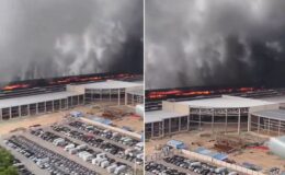 Ülke ayakta! Otomotiv devine ait fabrikada büyük yangın