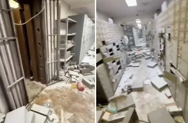 Ülke şokta! Kanalizasyondan kaçan banka soyguncuları geride bu görüntüyü bıraktı