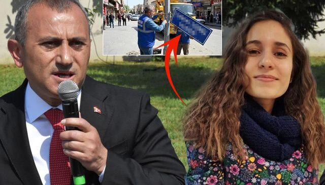 Vali Tuncay Sonel’in adının verildiği sokağın tabelası söküldü