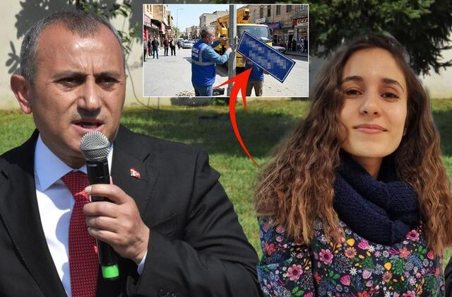 Vali Tuncay Sonel’in adının verildiği sokağın tabelası söküldü