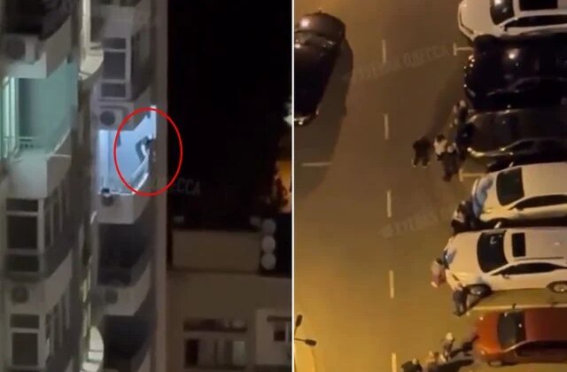 Yasak aşk baskını! 20 katlı apartmanın balkonundan kaçmaya çalıştı