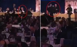 Yemekteki saldırının görüntüleri ortaya çıktı! Trump’ı apar topar salondan çıkardılar