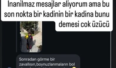 Yıldız futbolcunun eşi gelen mesajı paylaşı isyan etti