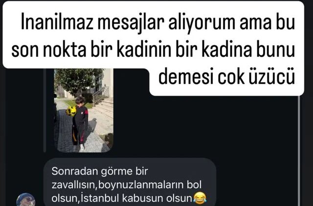 Yıldız futbolcunun eşi gelen mesajı paylaşı isyan etti