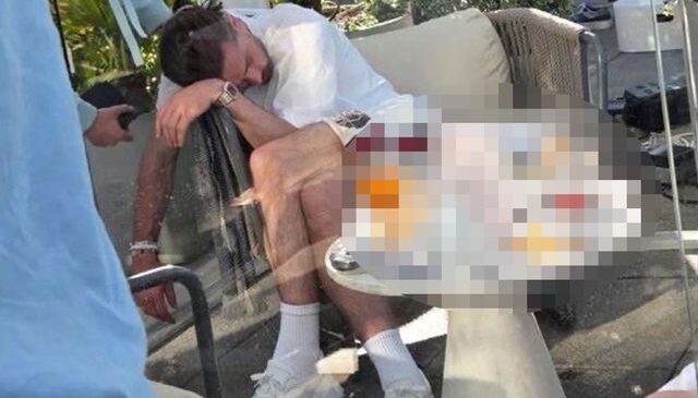 Yıldız futbolcuyu daha önce böyle görmediniz! İçip içip bayıldı