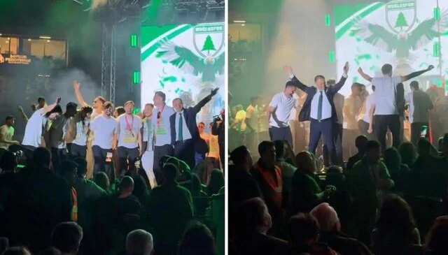 1. Lig’e yükselen Muğlaspor, Kürtçe şarkılarla kutlama yaptı