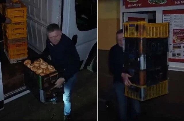 1 Mayıs’a damga vuran görüntü! Başbakan Fiko’dan fırıncıların gece mesaisine destek