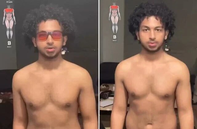 1 yıl boyunca spor yapan adamın son hali şaşırttı