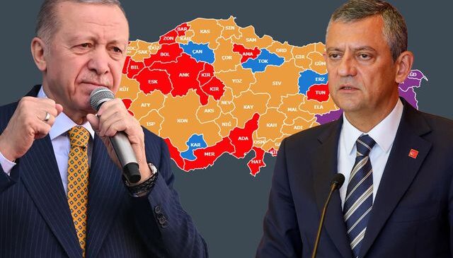 31 Mart yerel seçimleri sonrası ortaya çıkan haritanın rengi değişti