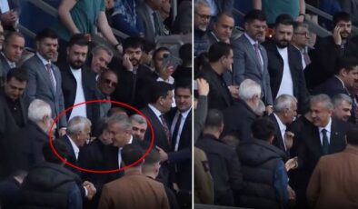 Ahmet Türk, yerine kayyum olarak atanan valiyle yan yana maç izledi